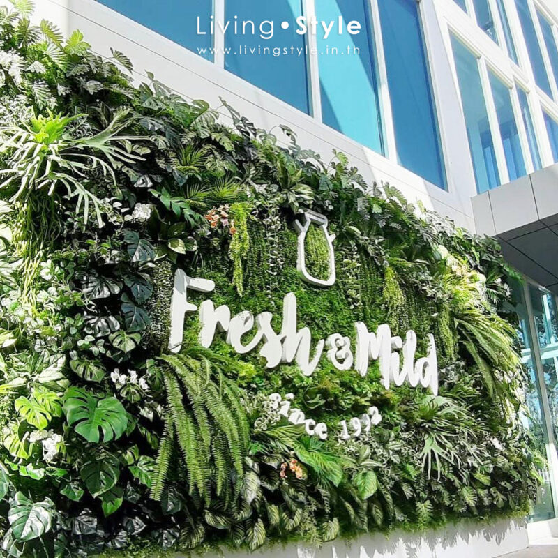 ตัวอย่างสวนแนวตั้ง vertical garden