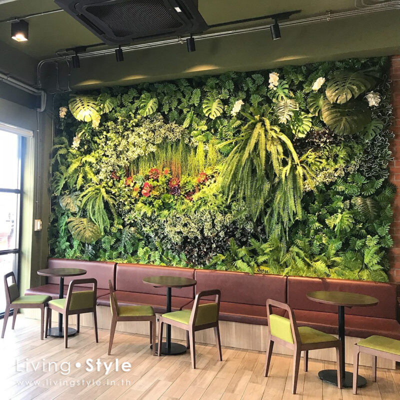 ตัวอย่างสวนแนวตั้ง vertical garden